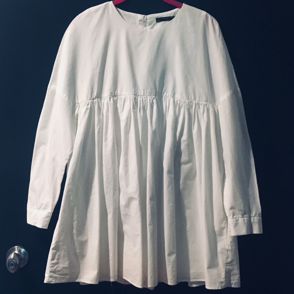 zara trafaluc collection long sleeve romper-dress